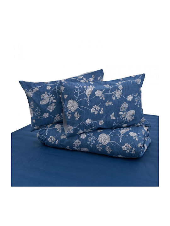 Heinner Set Cearșafuri Semi-Dublu 180x200cm. Albastru 4buc