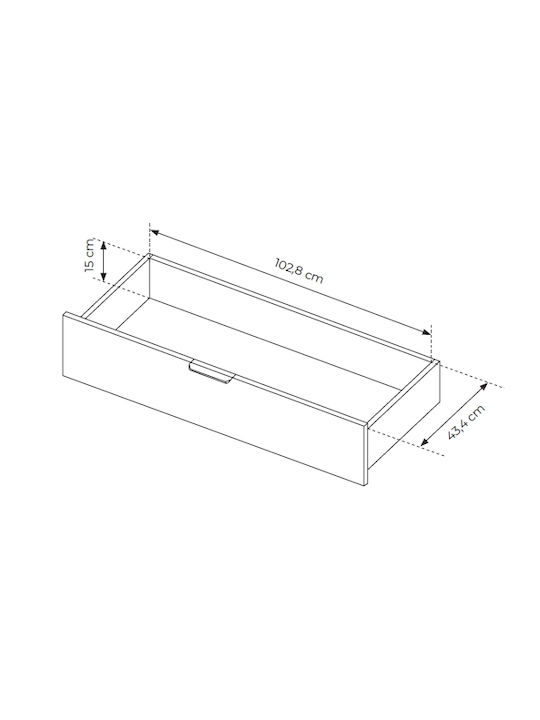 Milton Τετράφυλλη Ντουλάπα με Καθρέπτη 223x59x210cm