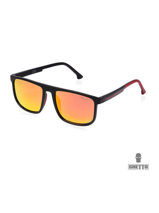 Ghetto Men's Sunglasses with Orange Frame and Orange Lens K38189 ORANGE