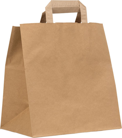 Pungă De Hârtie Pentru Mâncare Kraft Plată Netedă 36x31x36 125 Bucăți