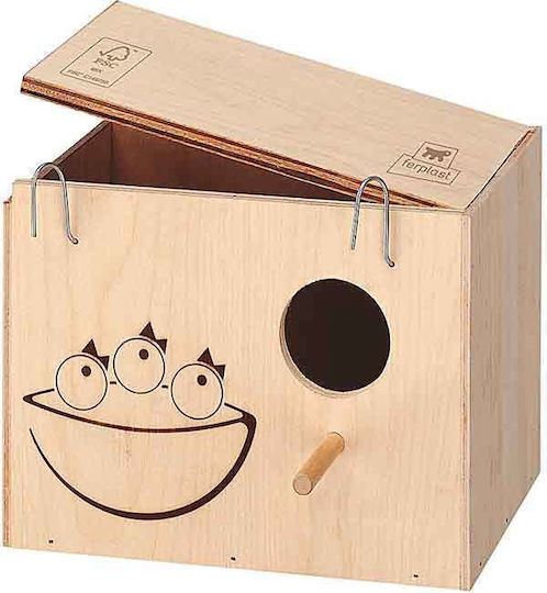 Padovan Nido Legno L5 Ξύλινη Φωλιά Budgie Lovebirds 21x15x14cm