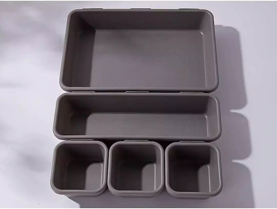 Plastic Sertar de birou Gri