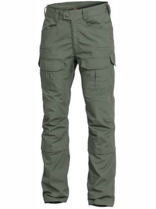 Pentagon Lycos Combat Hunting Pants Camo Green in Green color