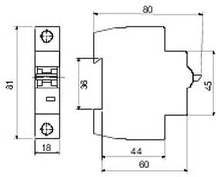 Gewiss Gw91511 Ασφάλεια Αυτόματη Μονοφασική Wl 1x16a 6ka