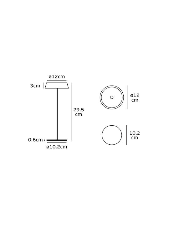 Ре充ваемо Външна Стояща Лампа Lounge Кафява Скърцаща Led Ip54