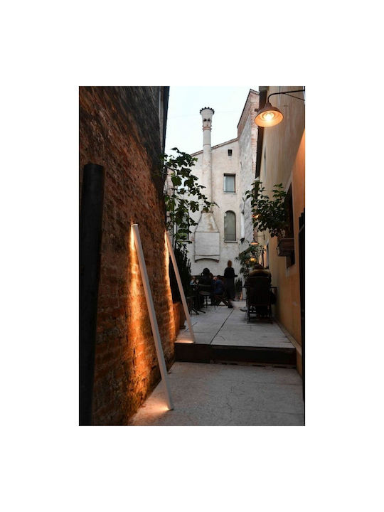 Rechargeable Outdoor Floor Lamp Led Aluminum Pencil L H146 Diameter 5.4 Zafferano Ld0802b3 White