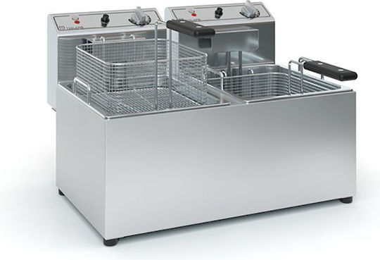 TzeTHan Electric Fryer Double 9kW Capacity 2x7lt 57x39x38cm 380V