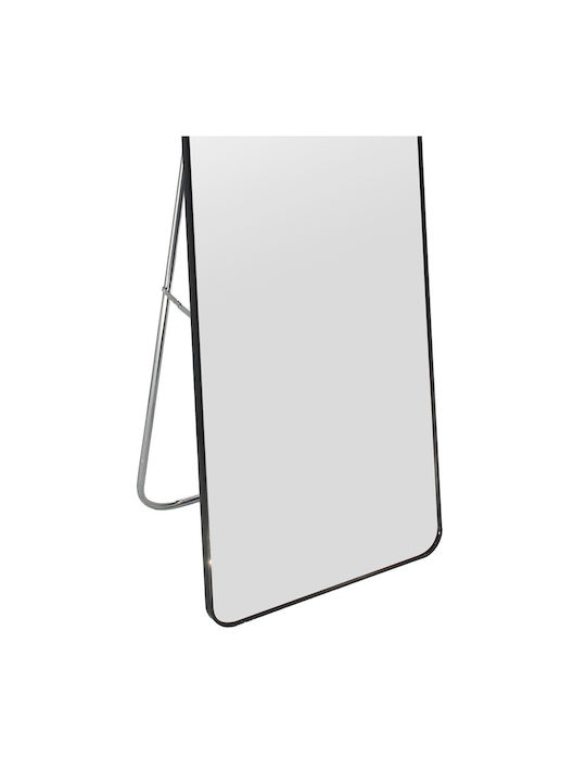Keskor Floor Mirror With Black Aluminum Frame 146x36cm