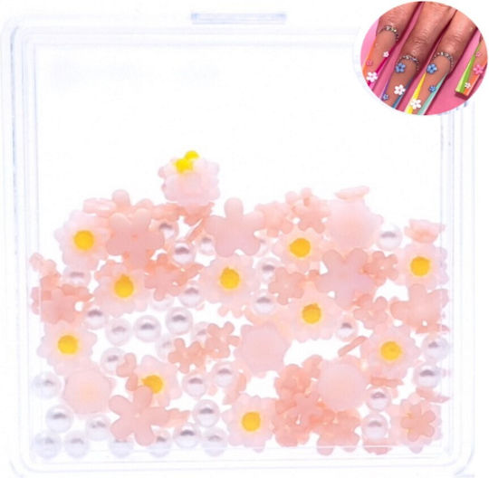 Design Pentru Unghii Nail Art Flori Perle 12