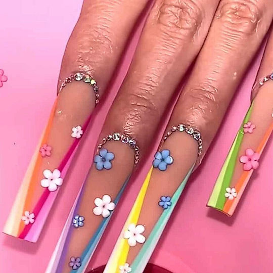 Декорация На Нокти Nail Art Flowers Перли 4