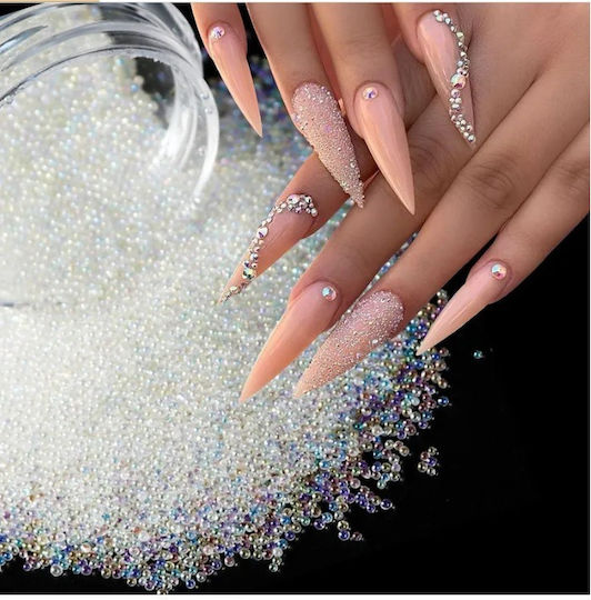 Nail Art Caviar White 07 Decorations