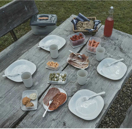 Easy Camp Picnic Blanket Set 25x34cm In White Colour