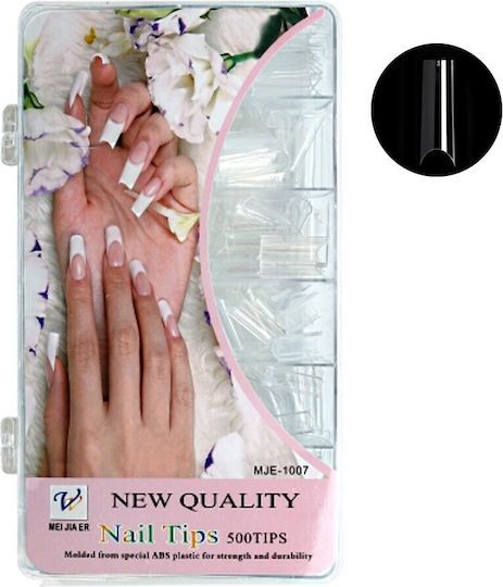 Κασετίνα 500 Nail Tips Stileto New Quality Clear Stileto