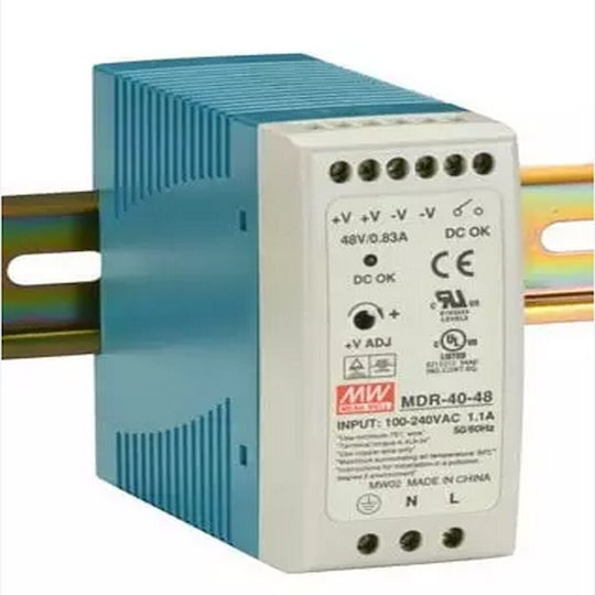Mean Well Τροφοδοτικό Ράγας με Ισχύ 39.8W 0.83A
