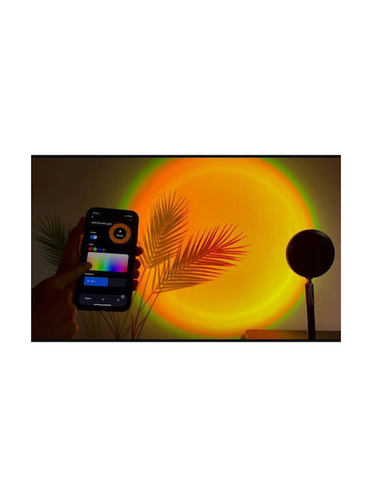 Oem Rgb Ambient Lamp Light Effects App Control Remote Control Projects Sunset 360° Rotating Head Black