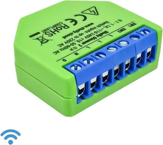 Shelly Dimmer2 Smart Switch Dimmer 1 Channel Wi-Fi 1A Without Neutral 2 Pieces