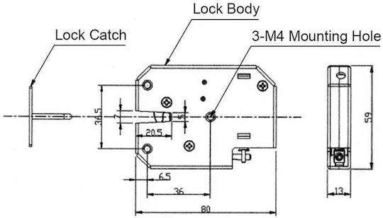 Electromagnetic Locking Emergency Release Door Access Control System Dc 12v