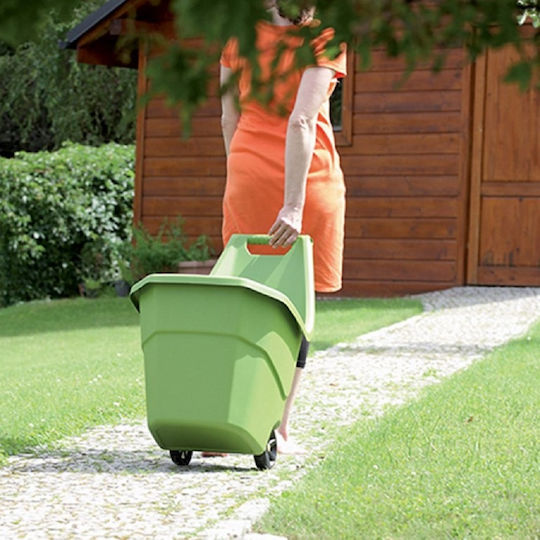 Load & Go Garden Cart Log Transport Plastic Two-wheel 55lt 50x61x84cm.