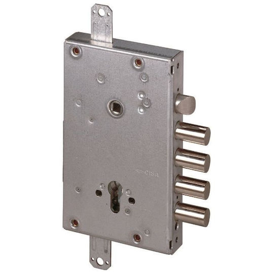 Security Lock for Reinforced Door Cisa + Cylinder Multilock Interactive + Defender Disec Bd200 Pa_color-defender Silver