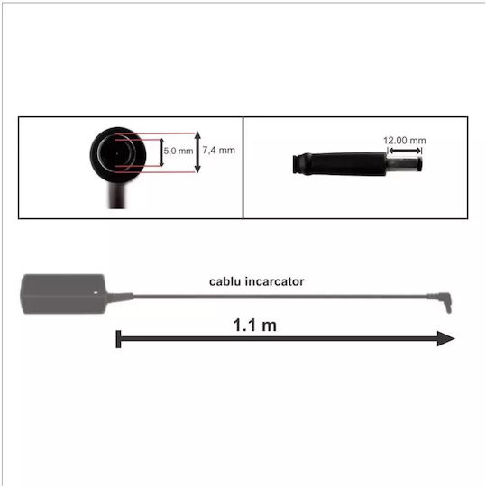 Încărcător Laptop 90W 19V 4.74A pentru HP