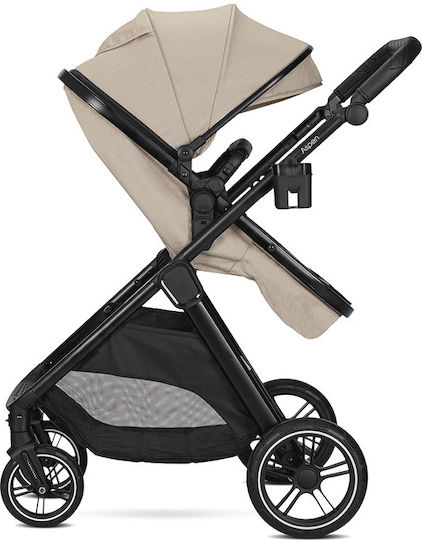 Lorelli Aspen Verstellbar 3 in 1 Baby Kinderwagen Geeignet für Neugeborene Cappuccino