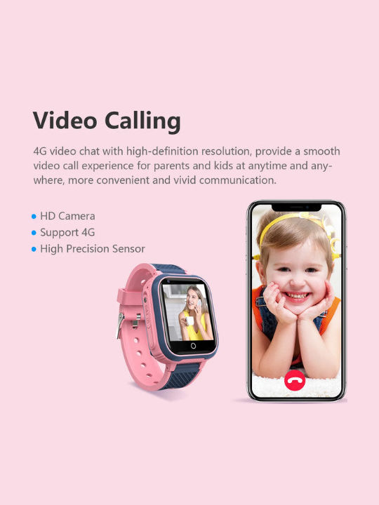 Nubi Kinder-Smartwatch LT21 4G mit Kamera Rosa