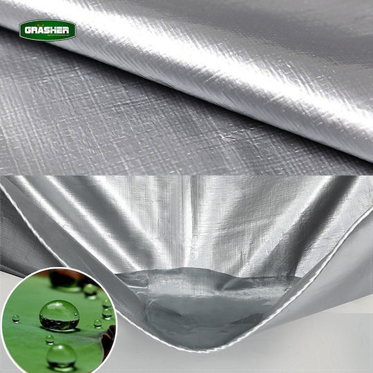 Grasher Waterproof Gray Tarpaulin 120 Gr/m² 2x3m 100237gr