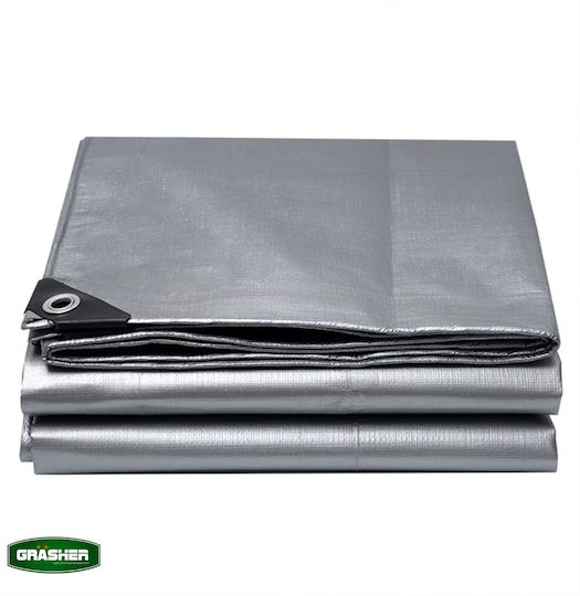 Grasher Waterproof Tarpaulin Gray 120 Gr/m² 3x5m 100241gr