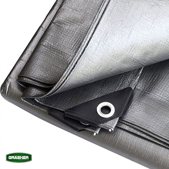 Grasher Waterproof Gray Tarpaulin 120 Gr/m² 2x3m 100237gr