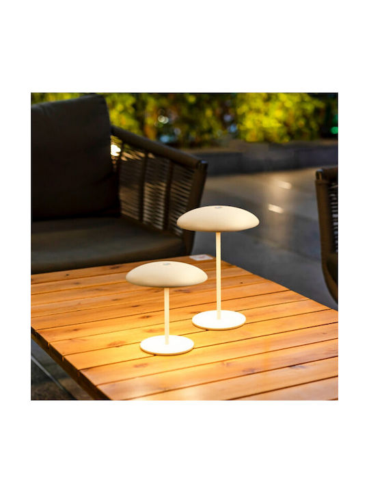 Garten Stehleuchte Sardinia 30 LED 3,5W 3000K 400lm Ip44 Wiederaufladbar Weiß