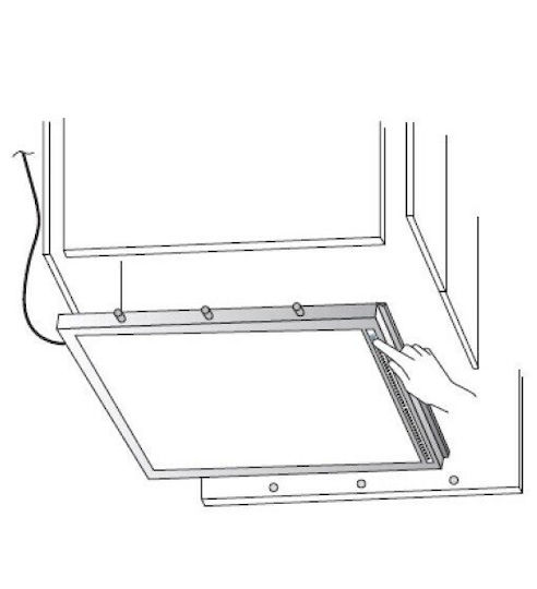 Illuminated Aluminum Cabinet Base Ada Forma E Funzione 204-ada#90#led