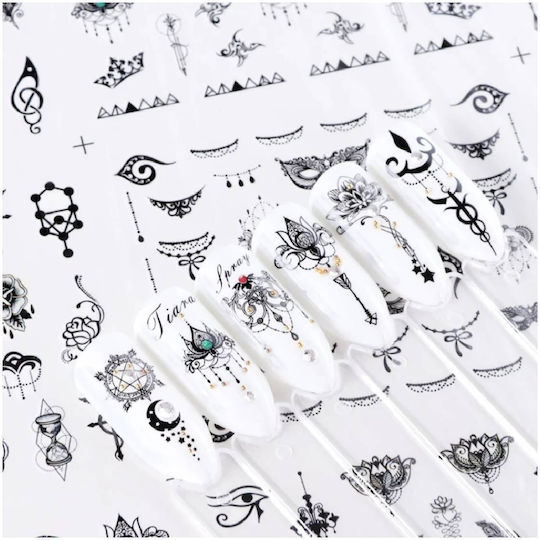 Σετ Σχέδια Water Tranfer Nail Art Νύχια Πάνω 400 Σχέδια 03