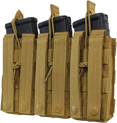 Троен Калъф За Пълнител Triple Open-top M4 Mag Pouch Condor Маслинено Зелен
