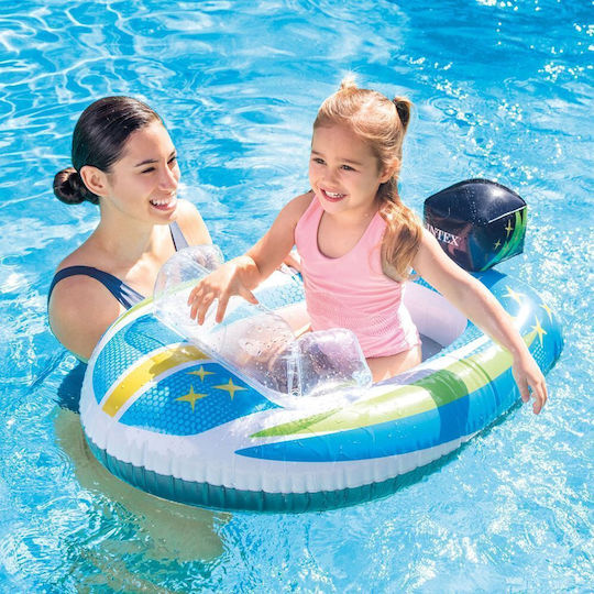 Intex Детска Надуваема Лодка Светлосиня 109x74бр Круизна лодка