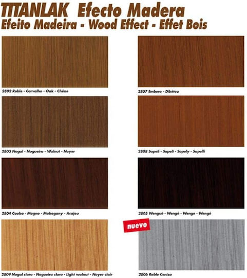 Efecto Madera Titanlak Imitație De Lemn Pentru Orice Suprafață 750ml Stejar 2802