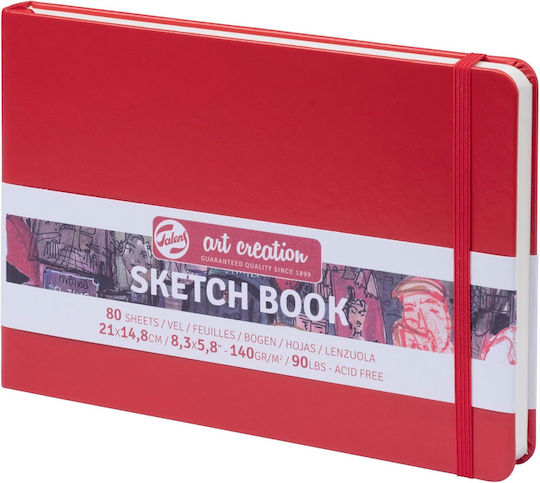 Royal Talens Sketch Pad Sketchbook Art Creation Sketch Book Red A5 21x15cm 140gsm 80 Sheets