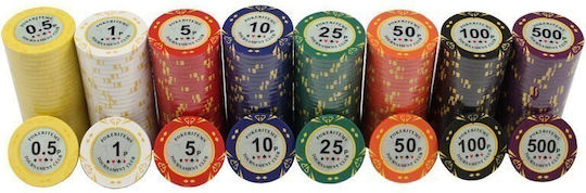 Pokeritems Комплект 300 Покер Чипове 14гр в Куфарче с 2 Покер Карти