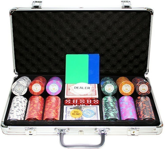 Pokeritems Palace Σετ 300 Αριθμημένες Μάρκες Poker 14gr σε Βαλίτσα με 2 Τράπουλες