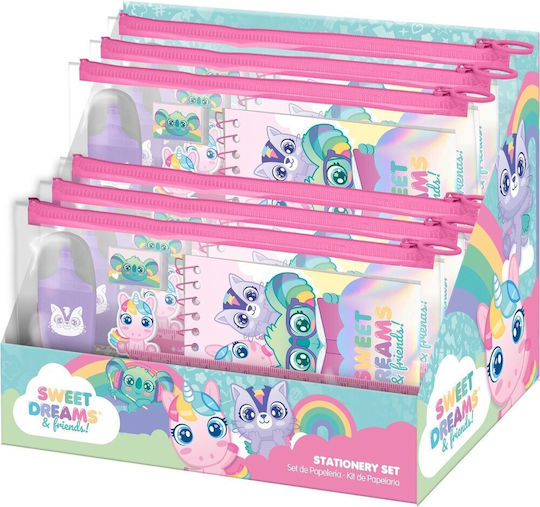Sweet Dreams Stationery Set In Bag 7pcs 6 Τεμ