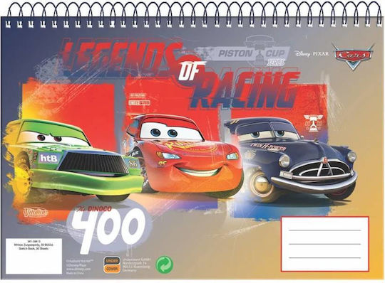 Μπλοκ Ζωγραφικής Α4 Disney Cars