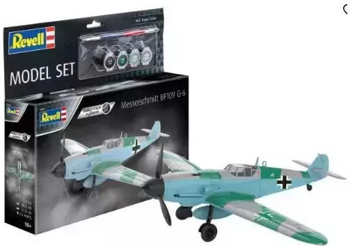 Revell Φιγούρα Μοντελισμού Messerschmitt Bf109g-6 με Κόλλα και Χρώματα