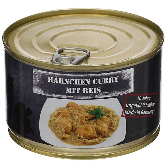 MFH Chicken with Curry and Rice Ready Meal with Meat Rice 496kcal 400gr 10 Years