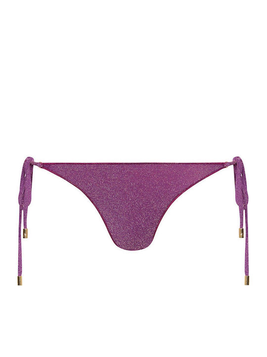 Slip Bikini Inferioare Cu Dantelă Violet