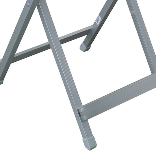 Unigreen Table Aluminum for Camping Foldable 50x50x64cm White