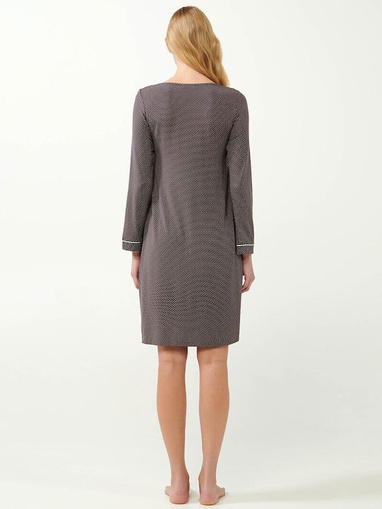 Vamp Nightgown Maternity & Nursing Gray