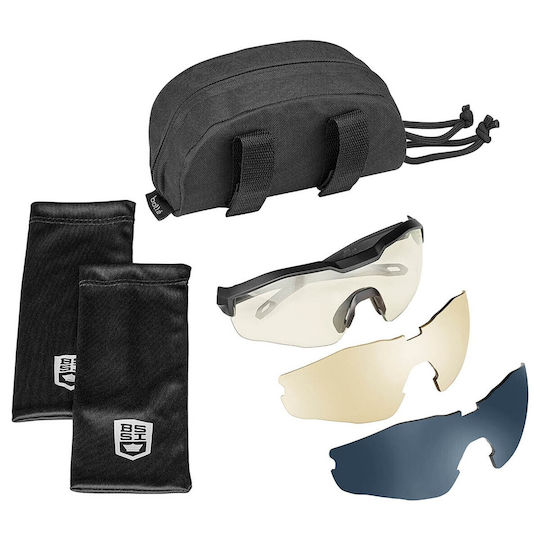 Bolle Shooting Glasses Set of 3 Lenses with Anti-Glare Protection Transparent