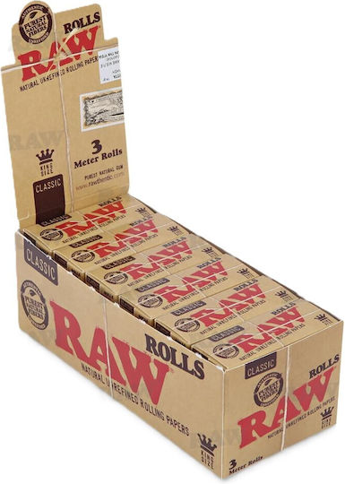 Raw Ролки за свиване на цигари King Size 3м 12бр