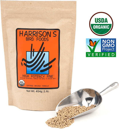 Harrison's High Potency Fine 100% Organic Hrană pentru Papagali Granule Medii Păsări