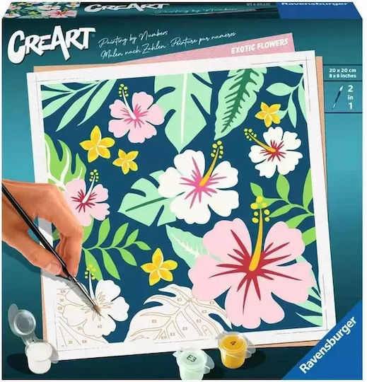 Ravensburger Pictură pe Numere Flori Exotice
