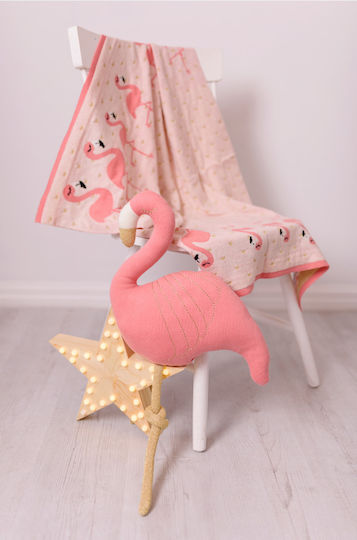 Bizzi Growin Pernă Decorativă pentru Pătuț Flora Flamingo Roz 26x35cm